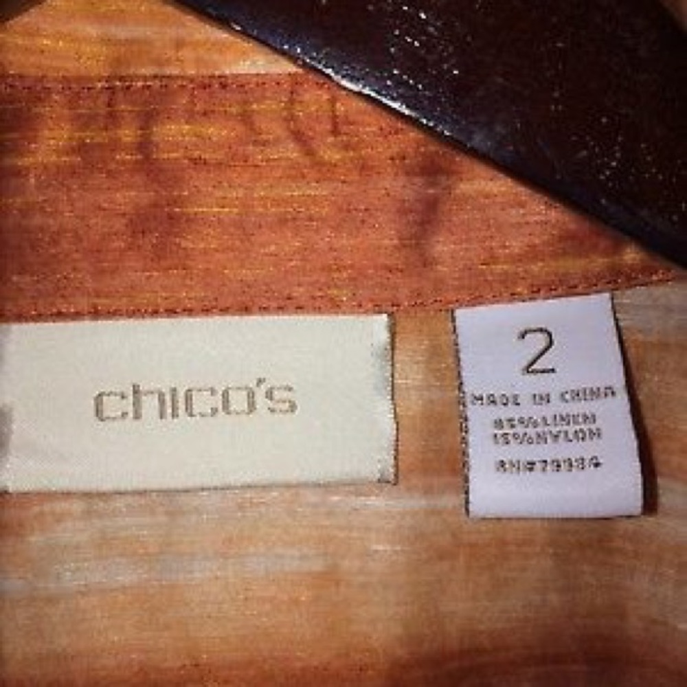 Chico's 2 Open Front Jacket Blazer Sz Large - Picture 4 of 6